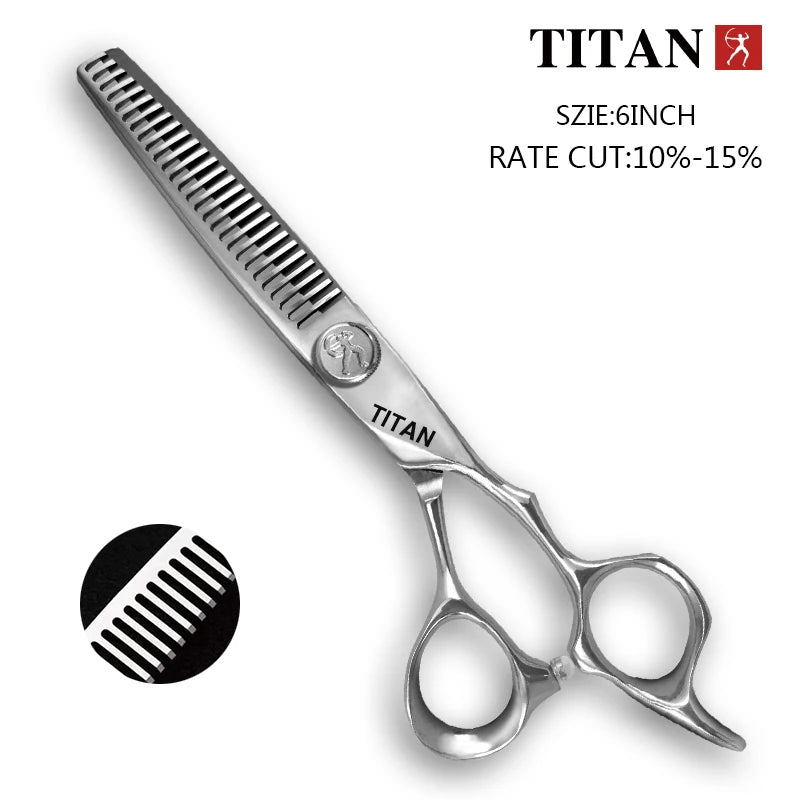 TITAN professional hairdresser barber tools salon hair cutting  thinning shears set of 6.0 7 inch hair  scissors